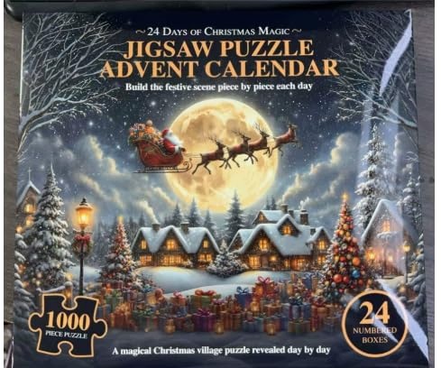 Adventní Kalendář Puzzle 1008 Dílků 70X50 CM Rodinný 24 Okének 2026