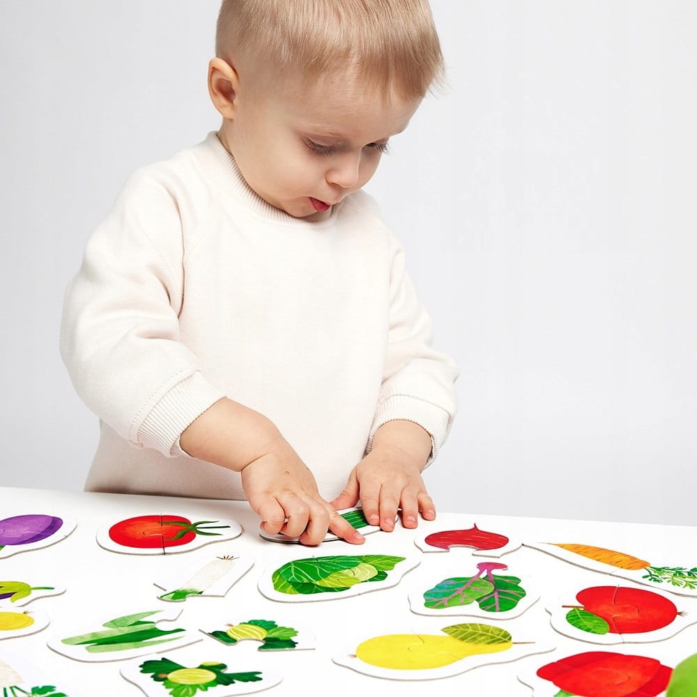 CZUCZU PUZZLE DO PARY OWOCE I WARZYWA UKŁADANKA ZB166619 Materiał karton