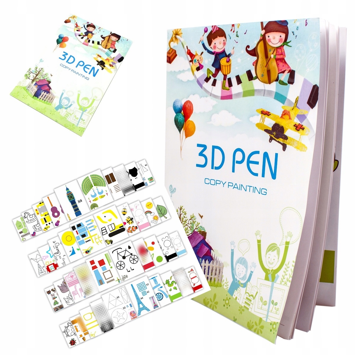 

Duża Książka Szablony Długopis 3D 40 Stron