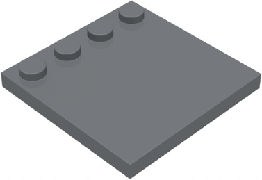 LEGO Csempe Mod 4x4 Sötét Szürke DBG 4210849 6179