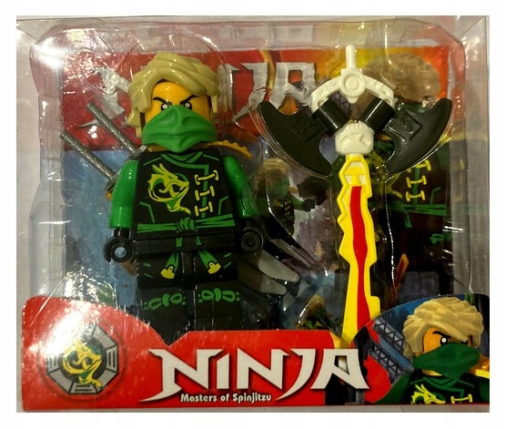 

Ninja Zestaw figurka akcesoria Zielony Ninja
