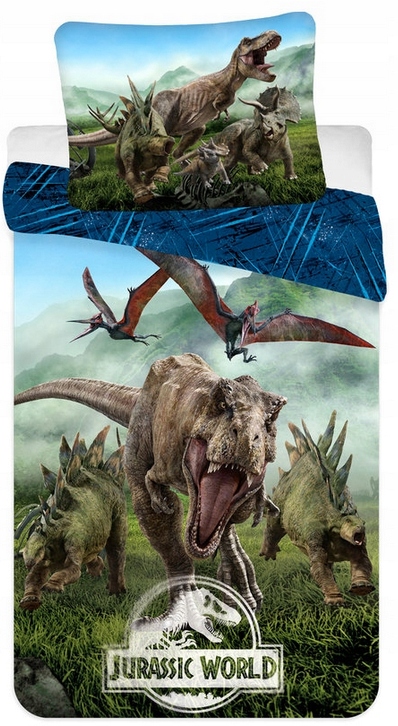 Pościel Bawełniana Dinozaury Dinozaur 140x200 Park Jurajski Jurassic World