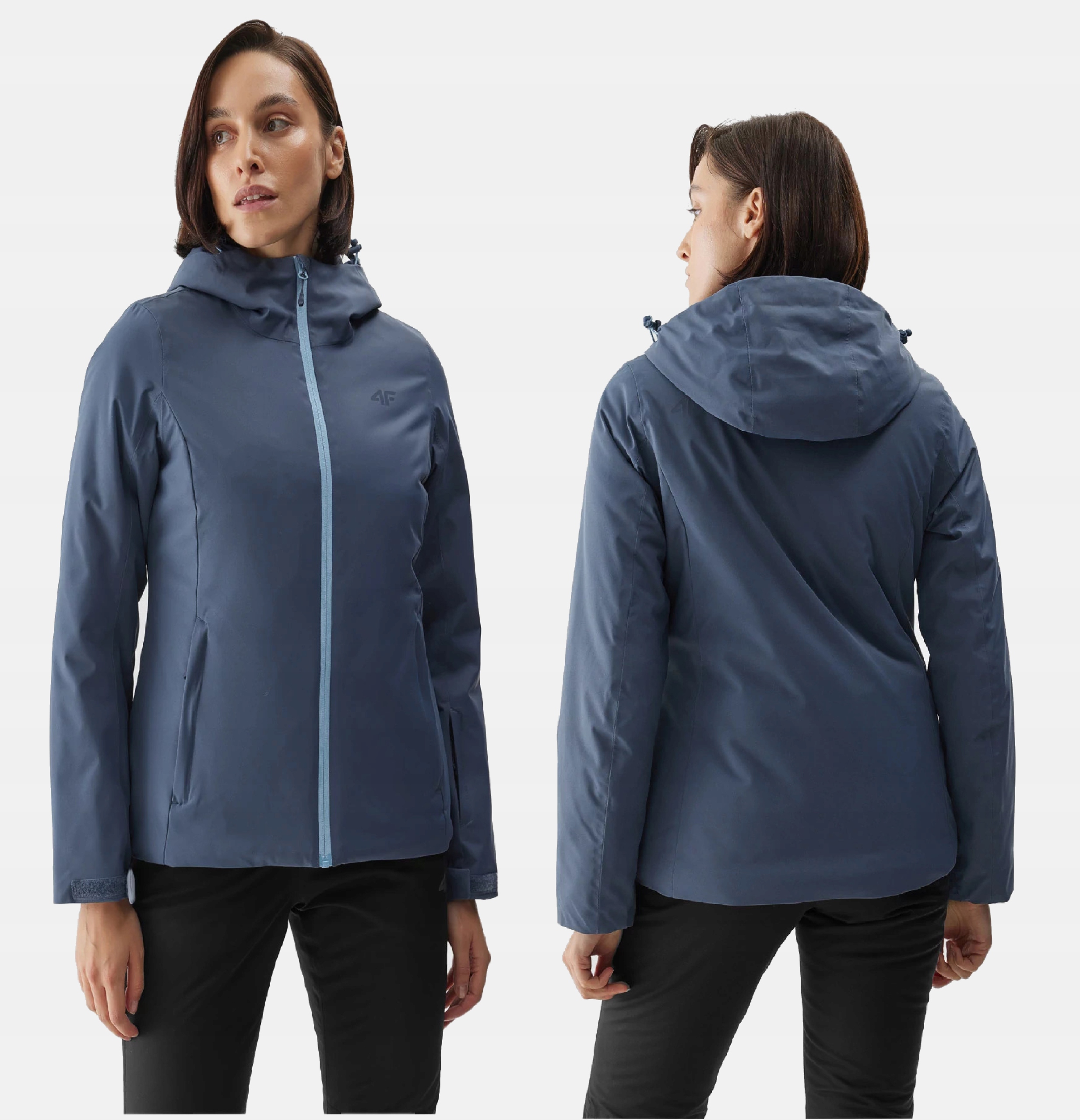 4F KURTKA DAMSKA NARCIARSKA ZIMOWA MEMBRANA 5000 Linia plus size (duże rozmiary)