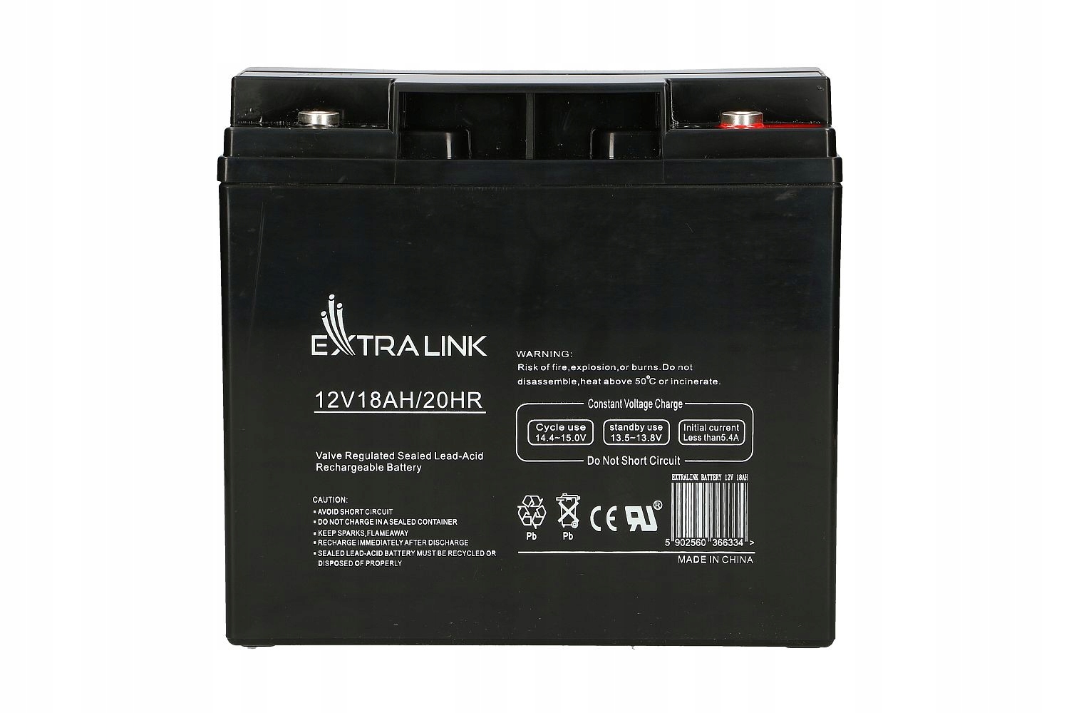 Extralink Agm 12V 18Ah Akumulator bezobsługowy Extralink