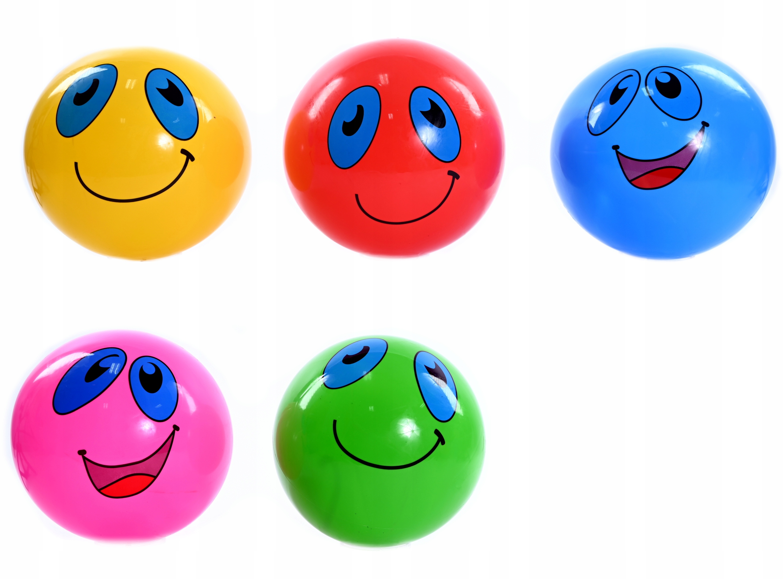 PIŁKA GUMOWA OGRODOWA SZKOLNA 23CM ZESTAW 5SZT