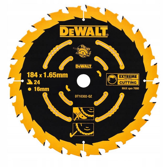 

Tarcza do drewna 184 mm Extreme DT10302 DeWalt