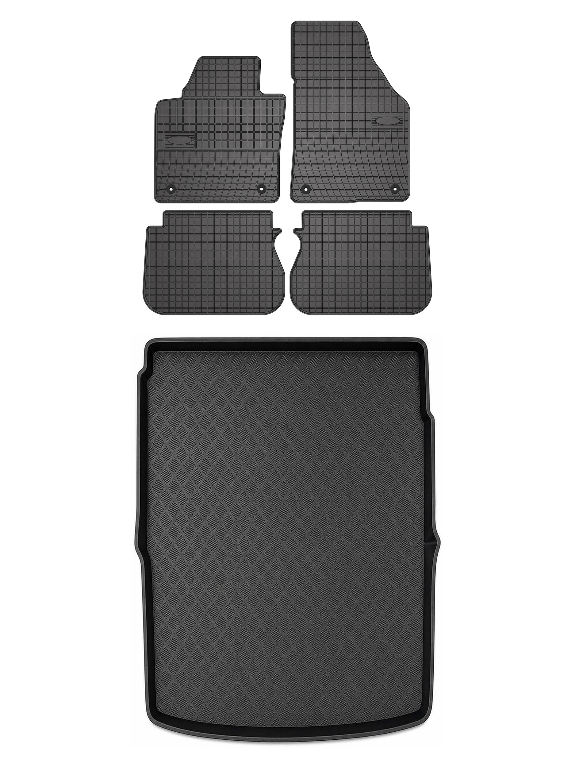 Gumové rohože rohož batožinového priestoru pre: Volkswagen Caddy III 2K 2004-2010