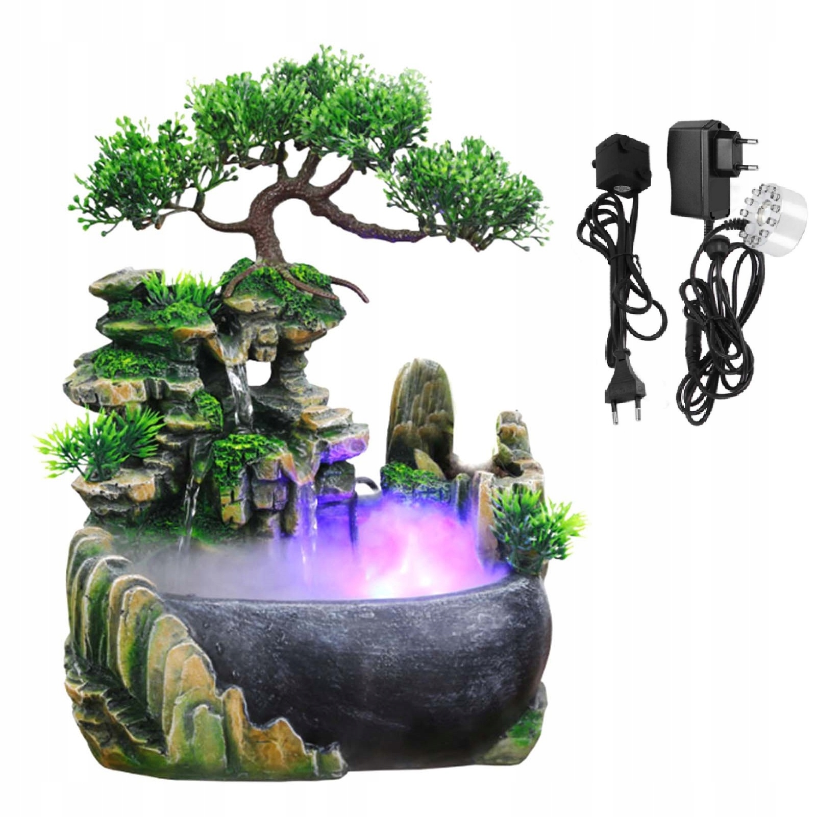 Fontanna Pokojowa Led Domowa Wewnętrzna Z Pompą 220V