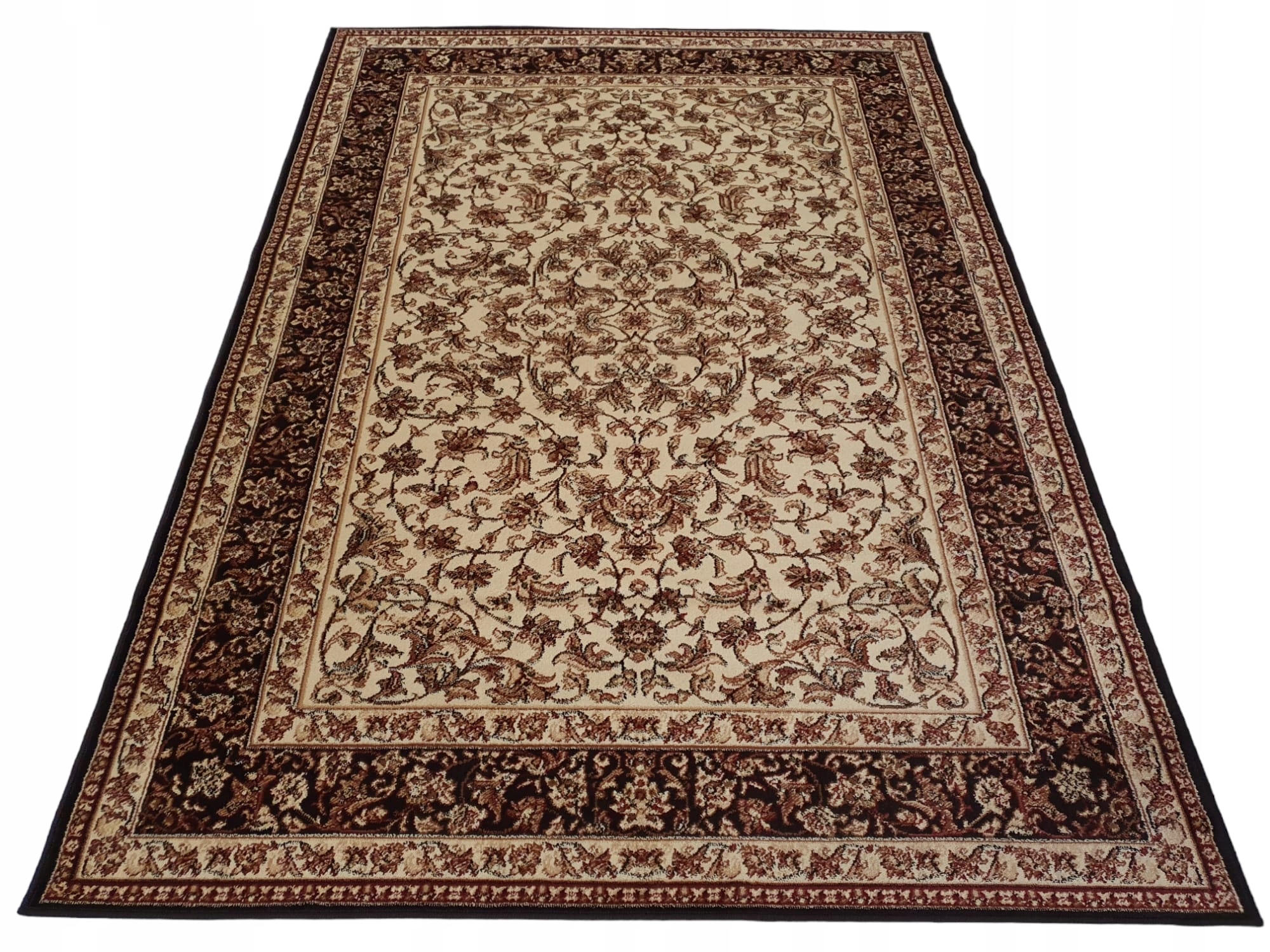Dywan Hermiona 230x340 Standard Agnella krem beżowy klasyczny Jakość ramka