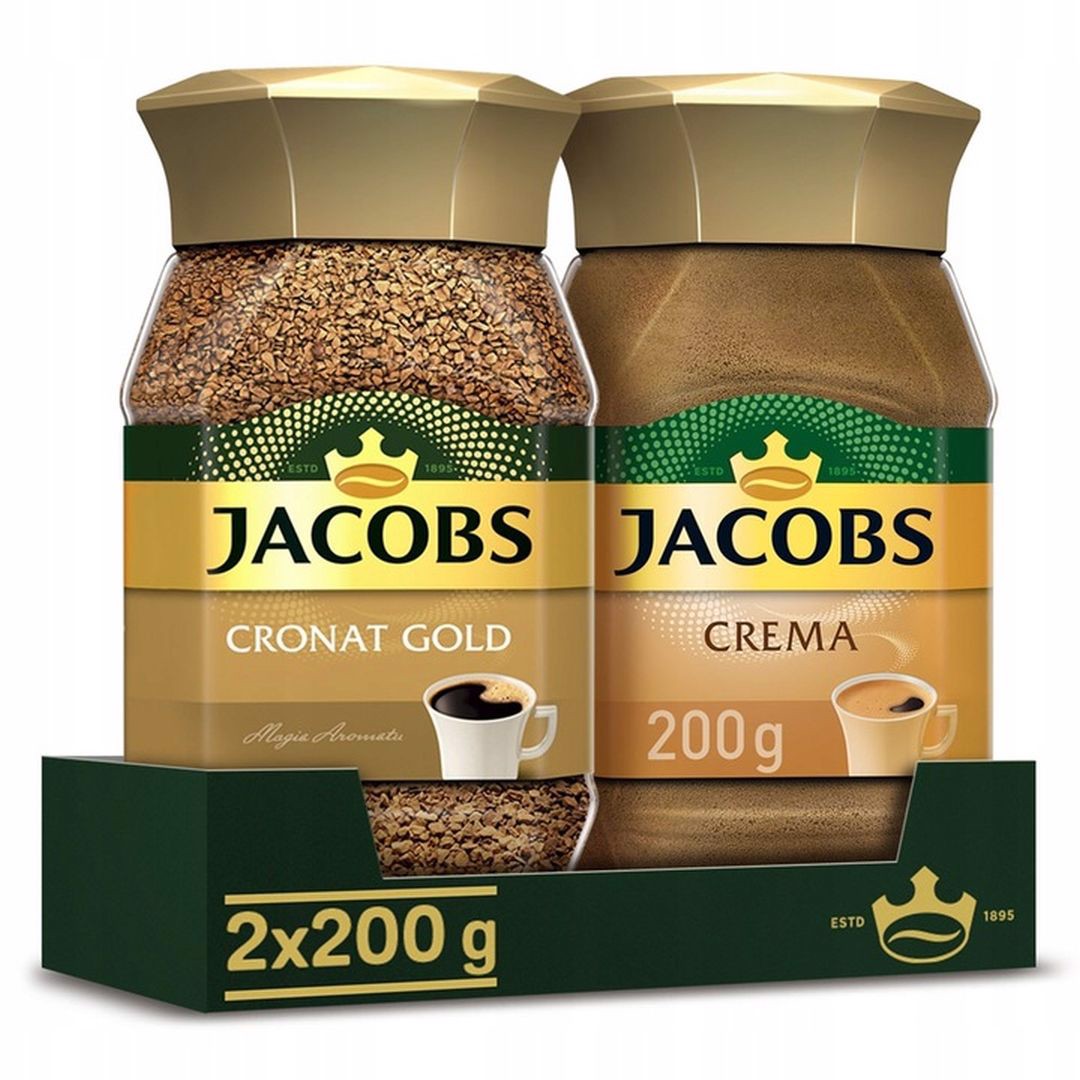 Levně Jacobs Crema Káva 200 g x 2 kusy