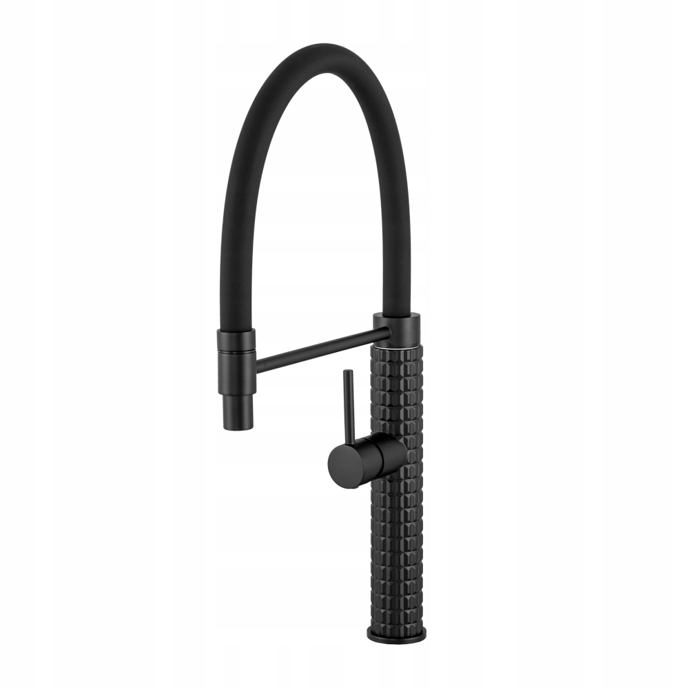 Full Pro Čierna Kuchynská Batéria S Vytiahnutou Výtokom Gamma