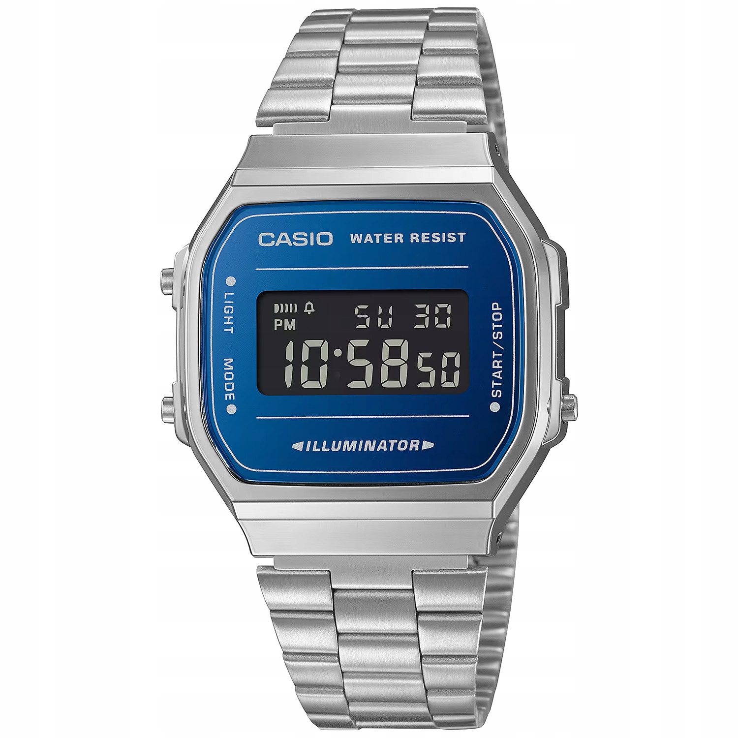 Hodinky Casio Vintage A168WEM-2BEF stříbrné s náramkem