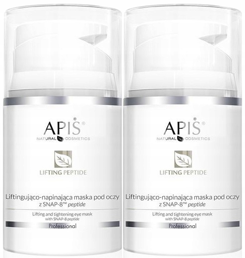 2 sztuki Liftingująco-Napinająca Maska Pod Oczy z Snap-8 Peptide 50ml Apis-Zdjęcie-0
