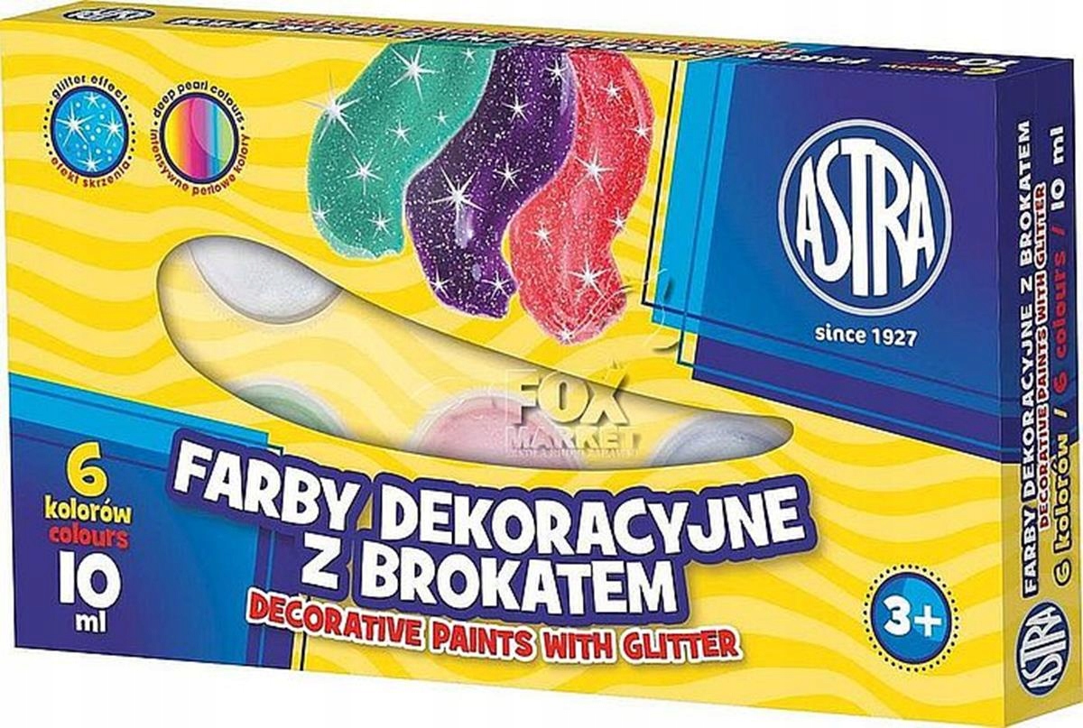 

Farby Plakatowe Szkolne 10 ML Brokat