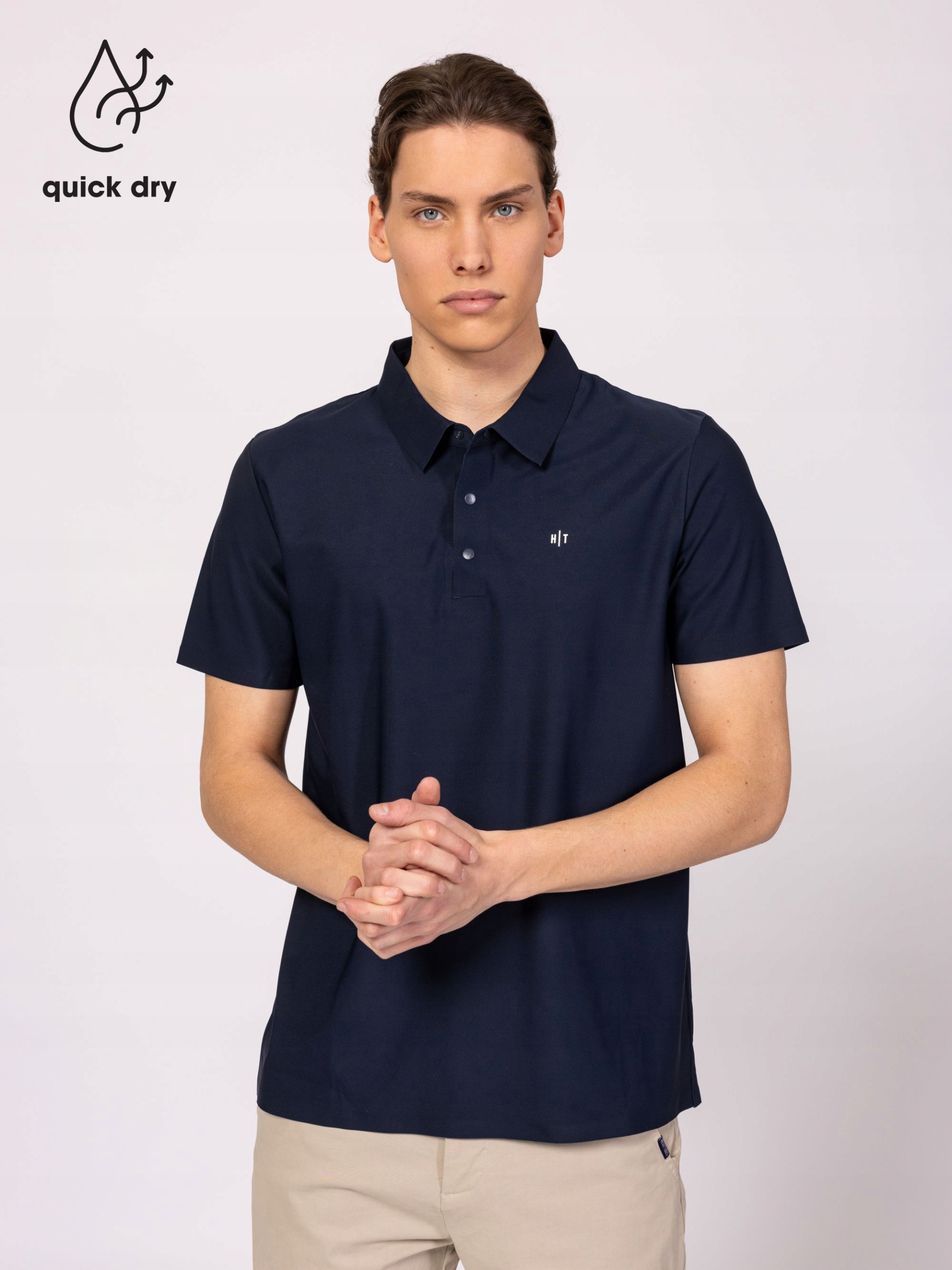 Heavy Tools Pánské Tričko Polokošile Tričko Derwin Tmavě Modré Navy XL