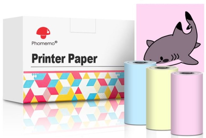 

Kolorowy papier termiczny do Phomemo T02 i M02X