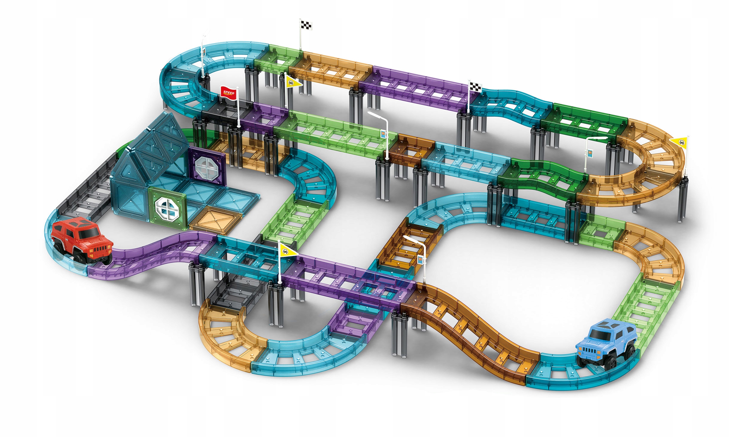 

Kolejka Elektryczna Klocki Magnetyczne Zestaw 93EL