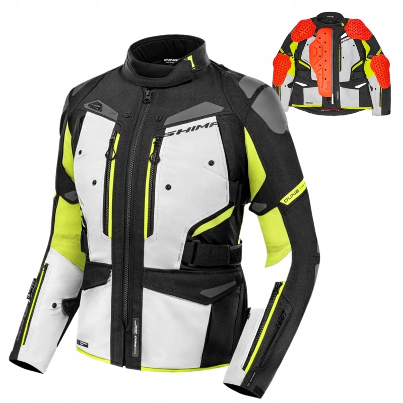 Dámska turistická motocyklová bunda Shima Dune Lady Fluo Zadarmo