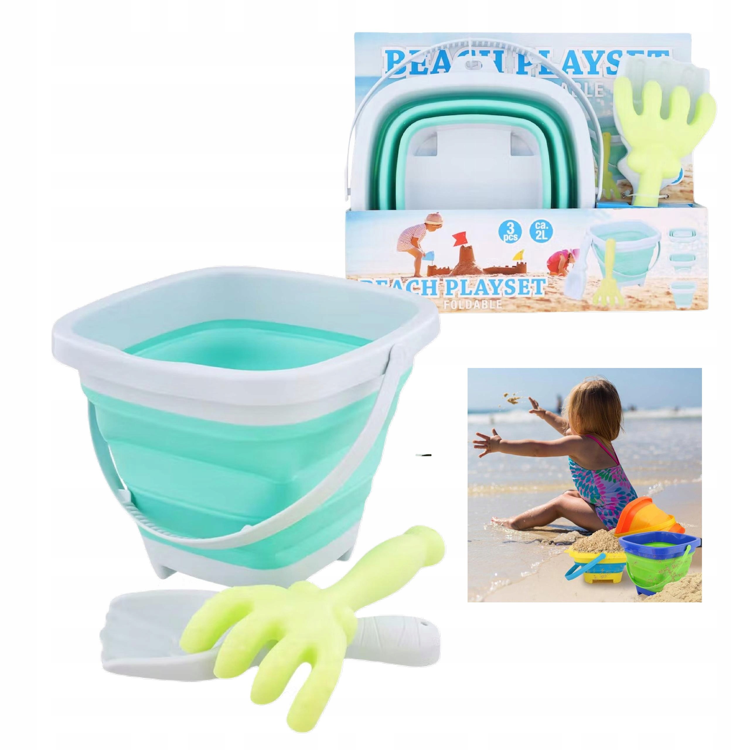 

Składane Wiaderko Na Plażę Zestaw Do Piasku Grabki