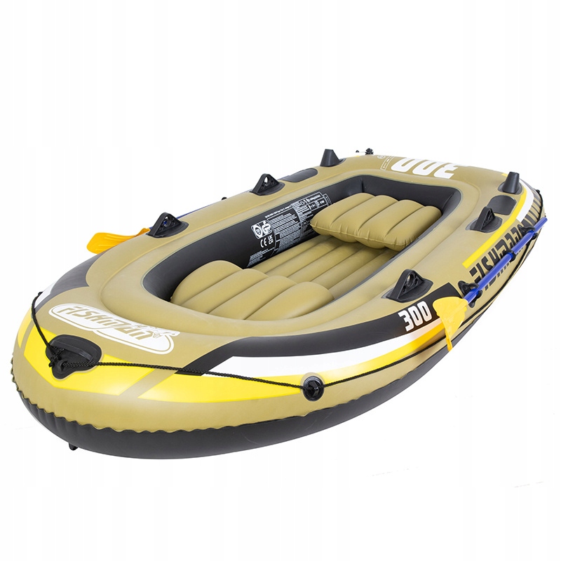 PONTON WĘDKARSKI DMUCHANY DO PŁYWANIA FISHMAN Z WIOSŁAMI 252X125 ZESTAW Liczba osób 2