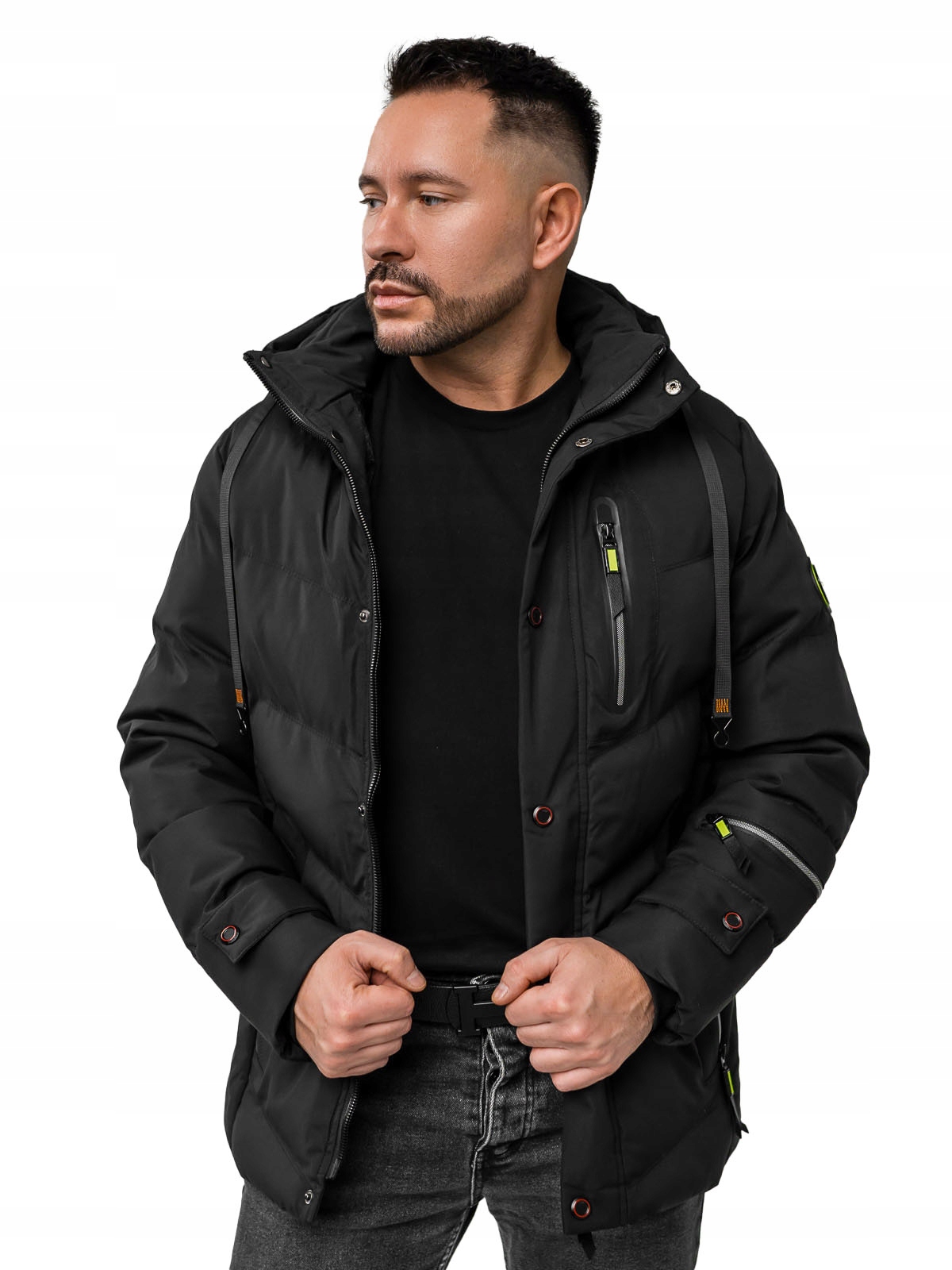 Černá pánská zimní bunda Denley 5M3137A1_M