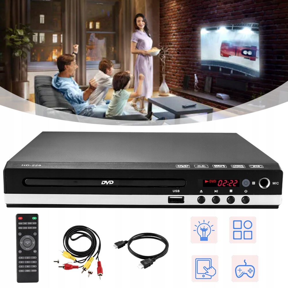 Odtwarzacz DVD, Hdmi, Odtwarzacz DVD Do Telewizora, Mini Odtwarzacz DVD