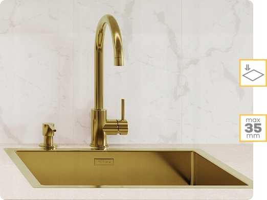 Dozownik KERNAU KSD 03 GOLD, COOPER, GUN METAL Wysokość pojemnika 26 cm