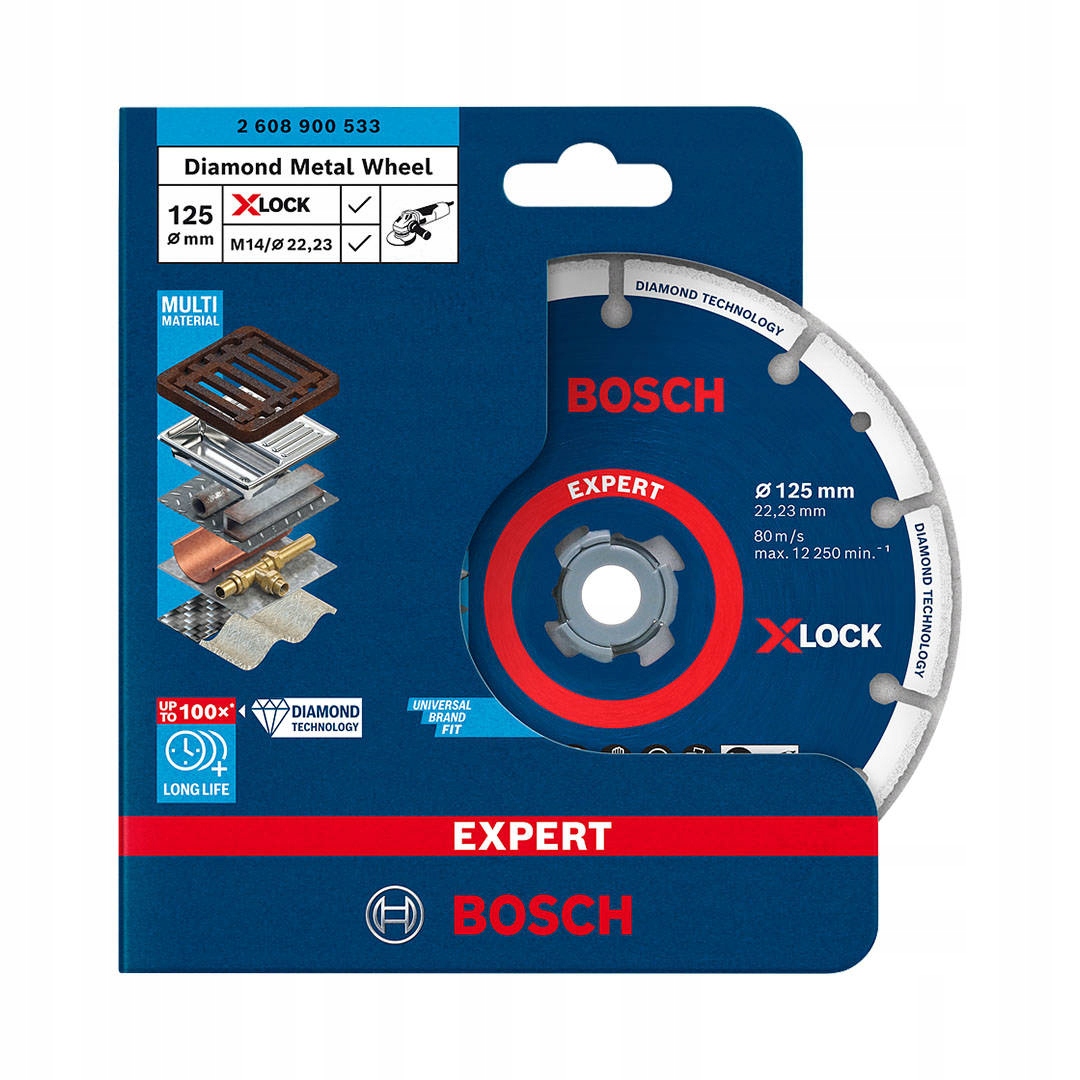 

Diamentowa Tarcza Tnąca Metal 125mm X-lock Bosch