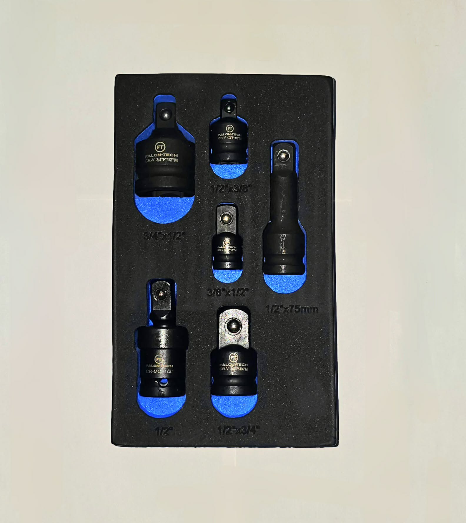 Adaptery, redukcje udarowe 1/2", 3/8", 3/4" 6 szt. FT0666