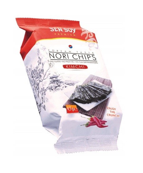

Algi chipsy nori prażone kimchi 4,5 g Sen Soy