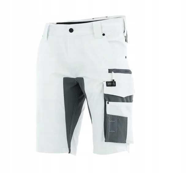 Krótkie Spodenki Robocze Szorty Motionflex Sara r. XL białe