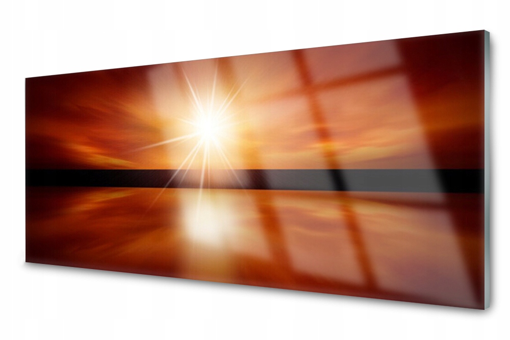 

Panel szklany do kuchni Słońce Niebo Woda 125x50