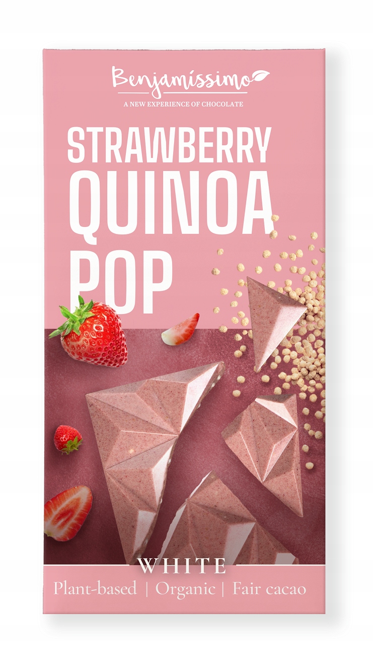 Tabulka Jahoda Quinoa Bezlepková Bio 60 g Benjamissimo