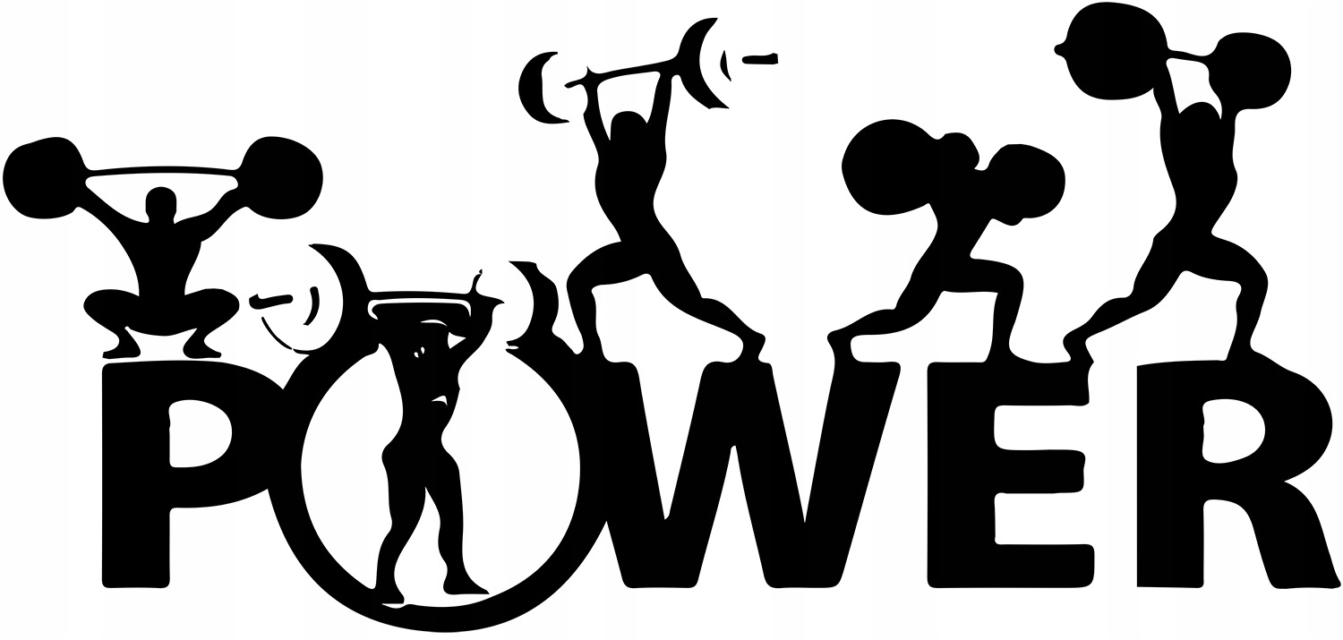 

Naklejka na ścianę Do Siłowni Power Women 94x199cm