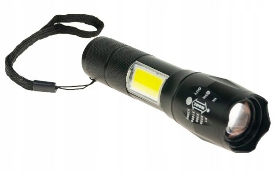 Latarka kieszonkowa 380Lm mini LED zoom USB cobe Model LATARKA Z USB