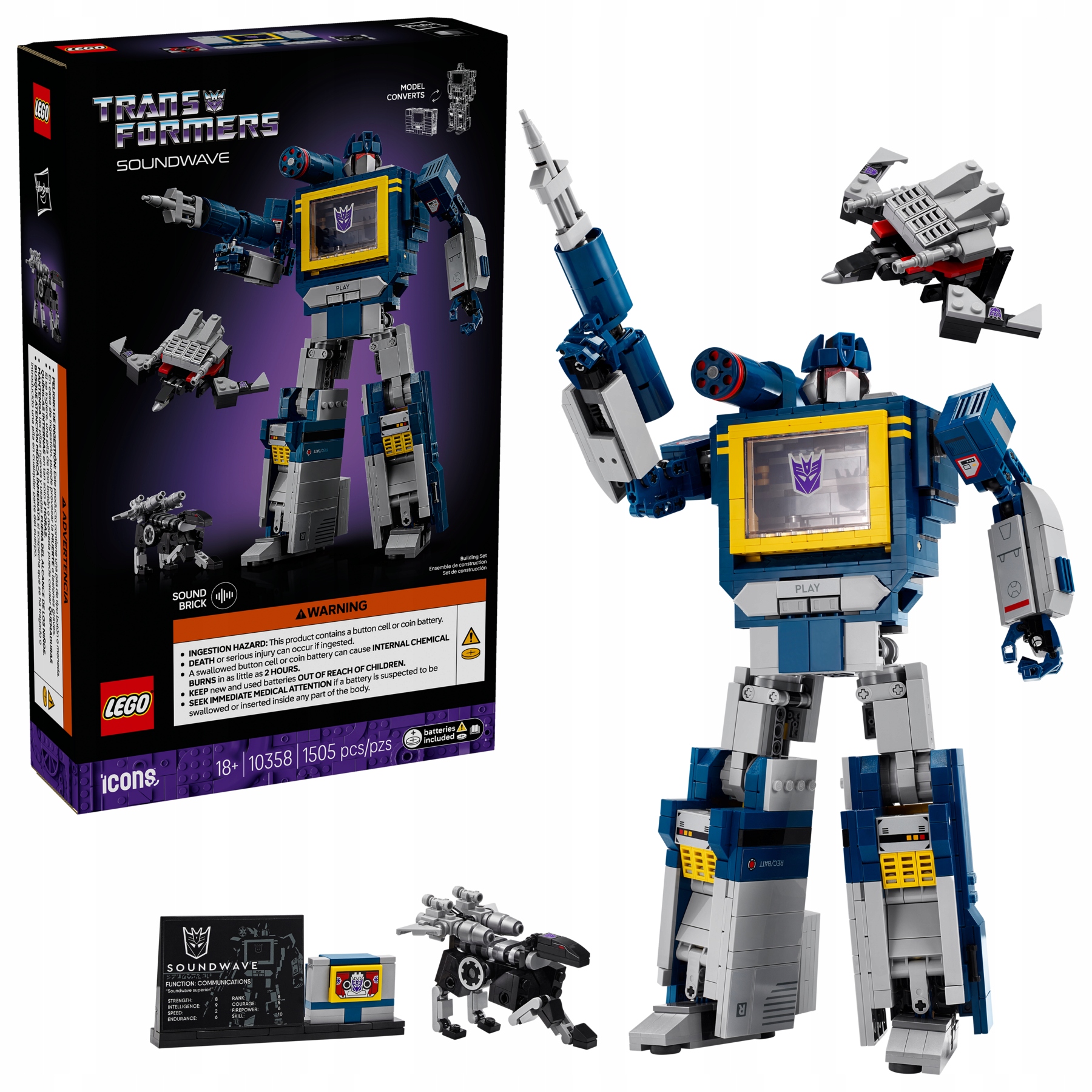 Lego Icons 10358 Transformers: Soundwave