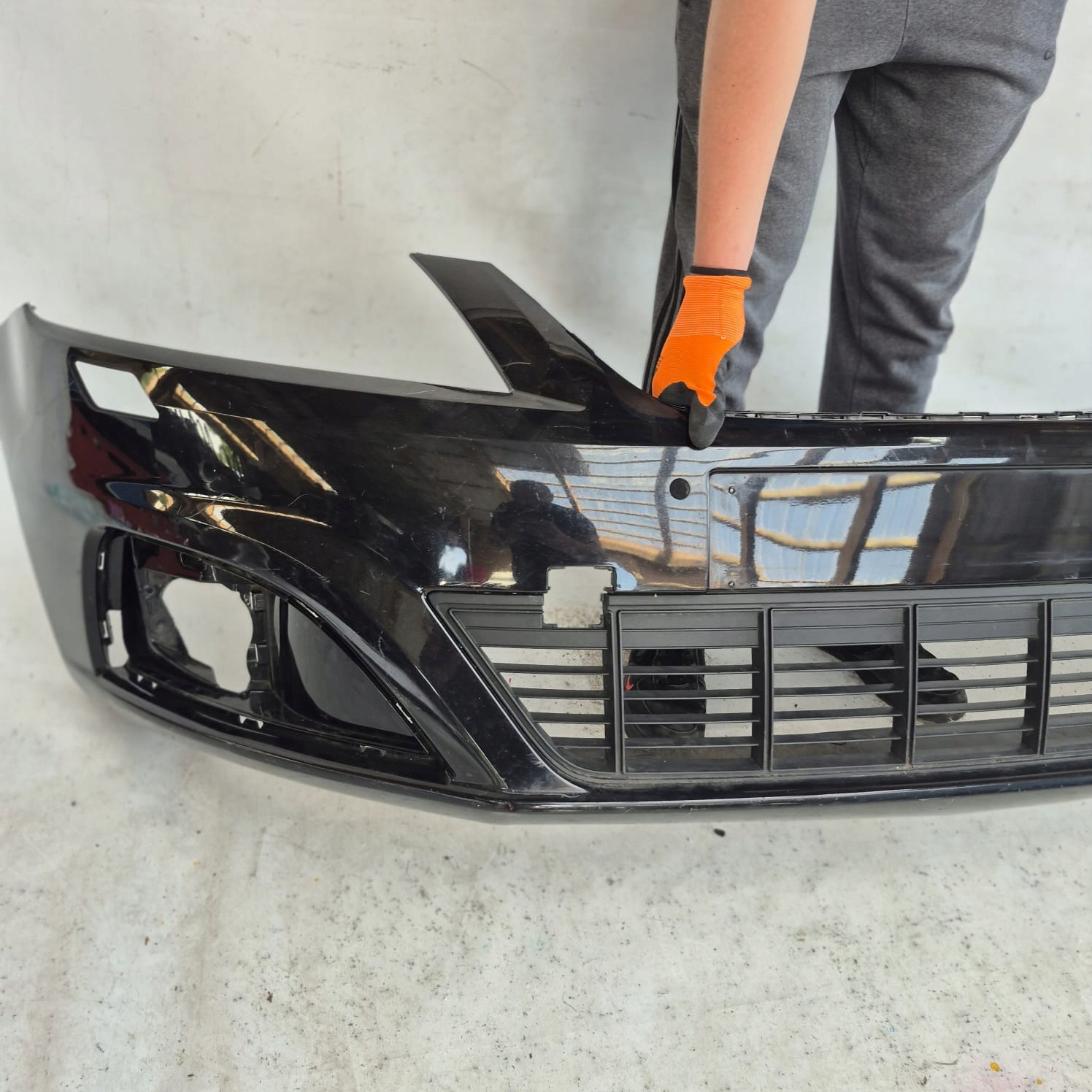 SEAT ALHAMBRA II 2 10-20 bumper front front washer 4XPDC