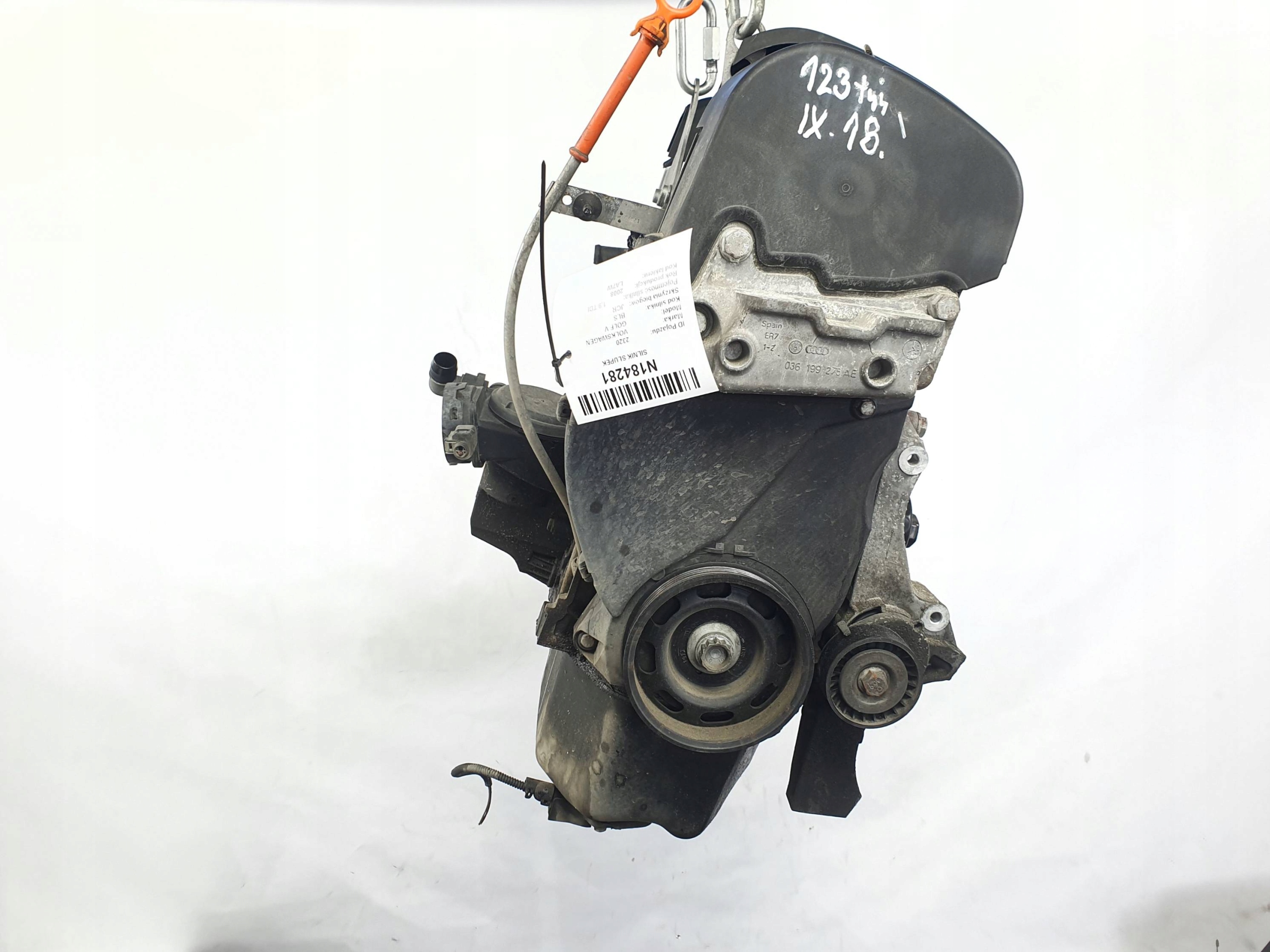 engine pillar BUD 1.4 16V 80KM VOLKSWAGEN GOLF V