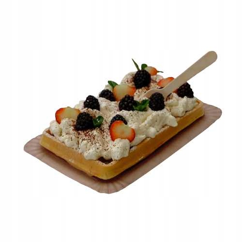 Papierowe tacki - GOFRY, CIASTA - 13x20cm - 100% tektury, 100 sztuk