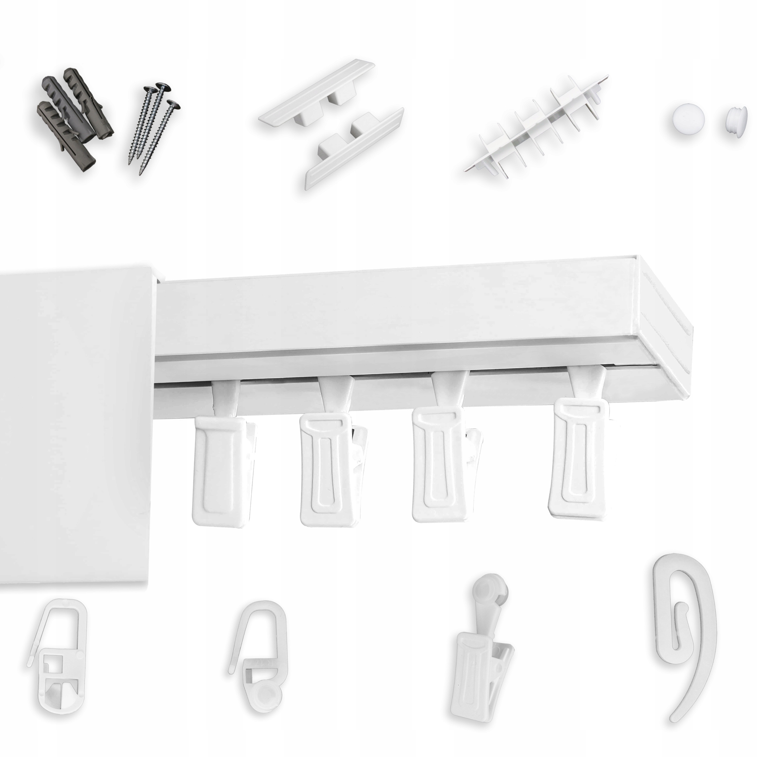 Garnýž Jednoduchá s maskovacím krytem Stropní lišta s krytem 9 CM 510