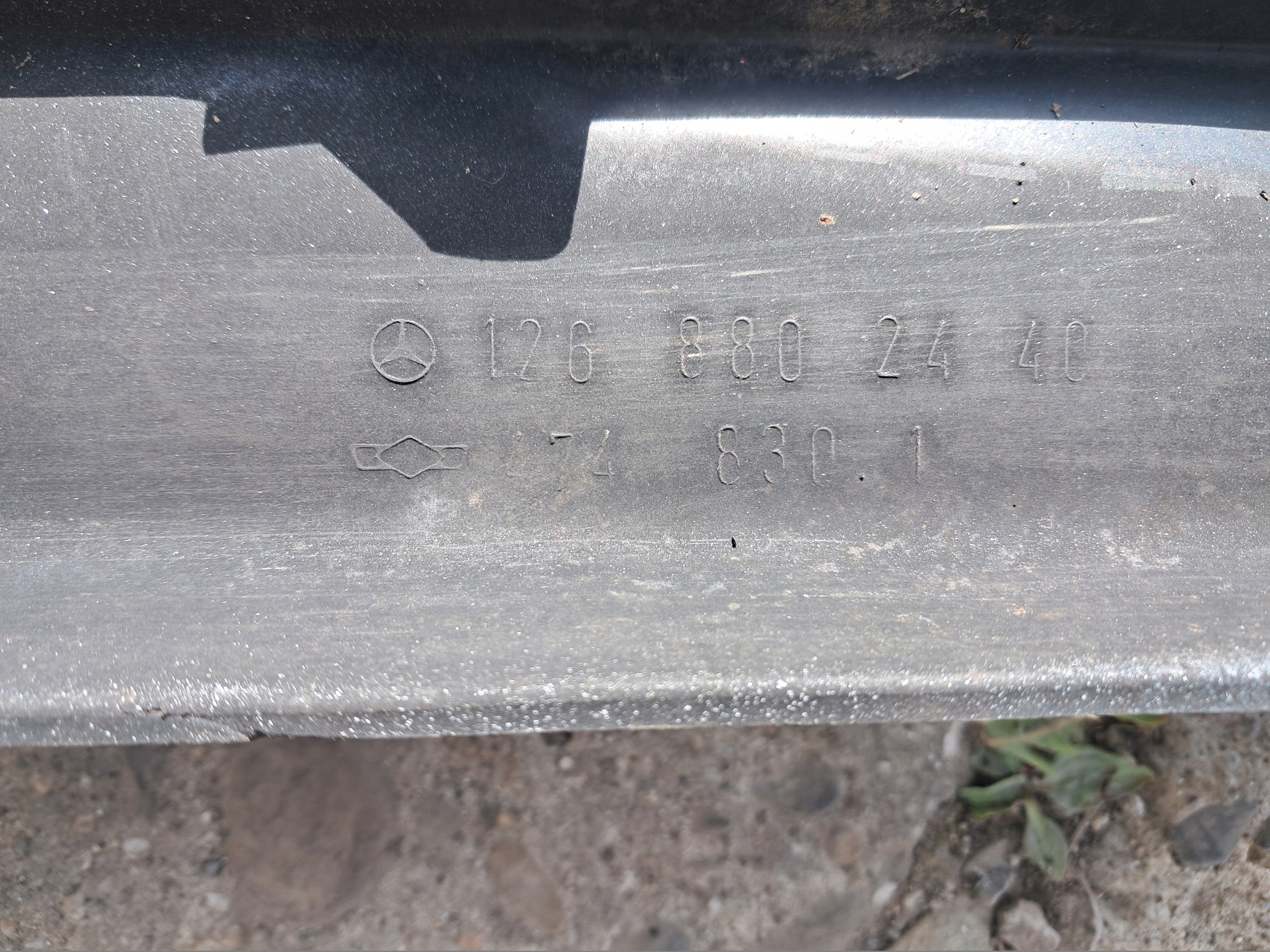 front bumper MERCEDES W126 II SERIA 85-91 1268802440