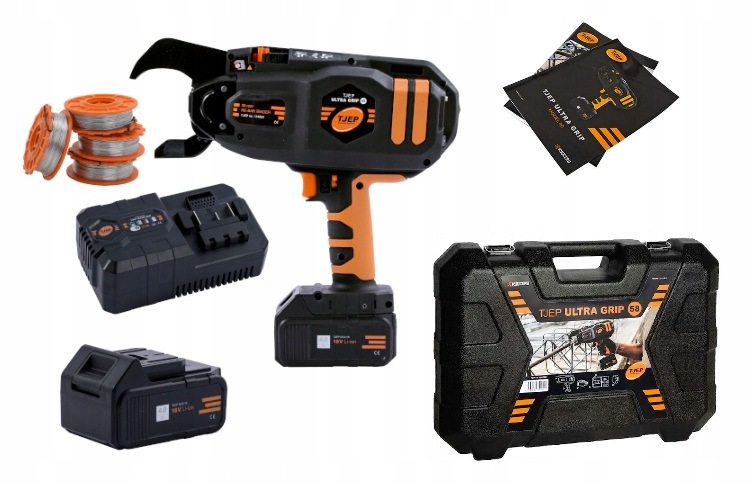 Wiązarka Tjep Ultra Grip 58 do zbrojenia prętów 18V 2xAku 4Ah Nowy Model