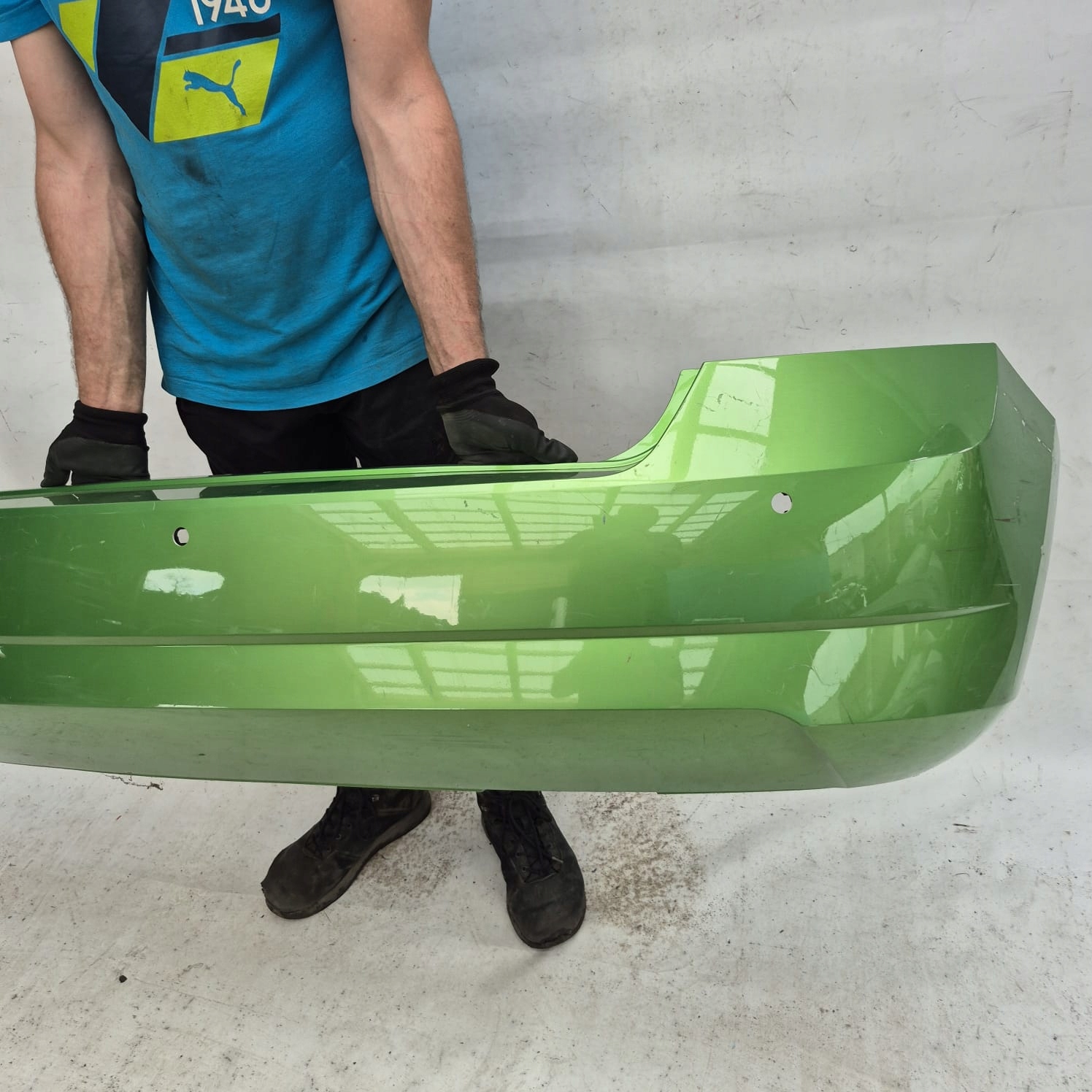 SKODA FABIA III 3 HB 14-18 bumper rear part rear PDC
