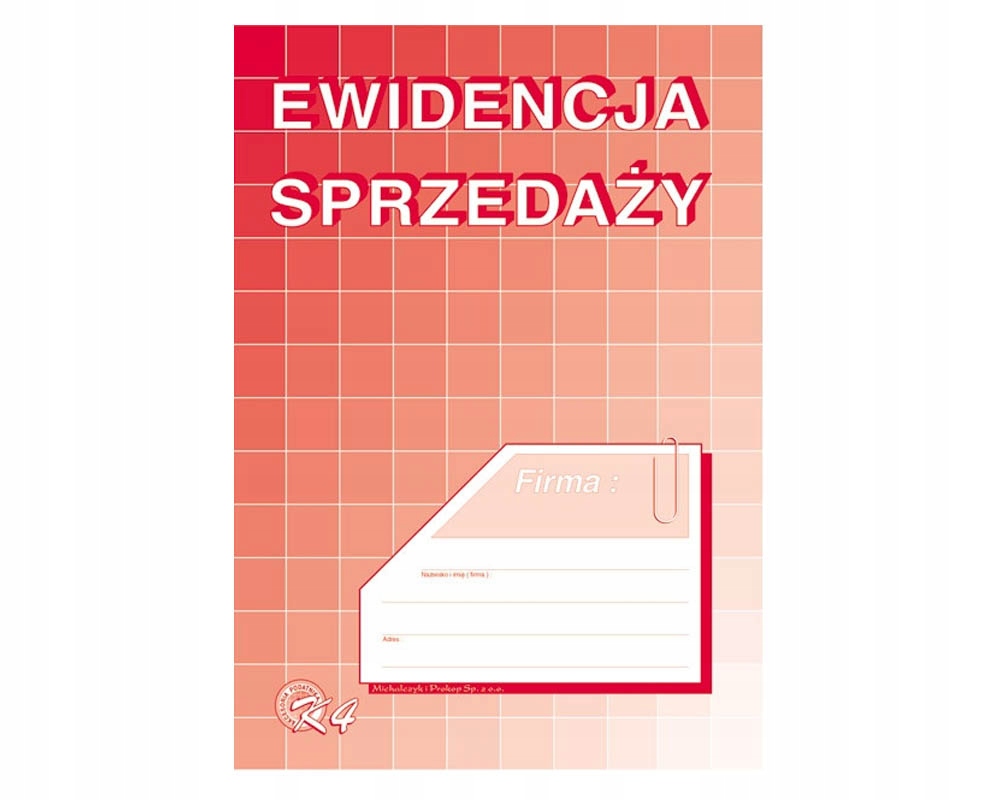 

Druk Ewidencja Sprzedaży A5 K4 Michalczyk K-4