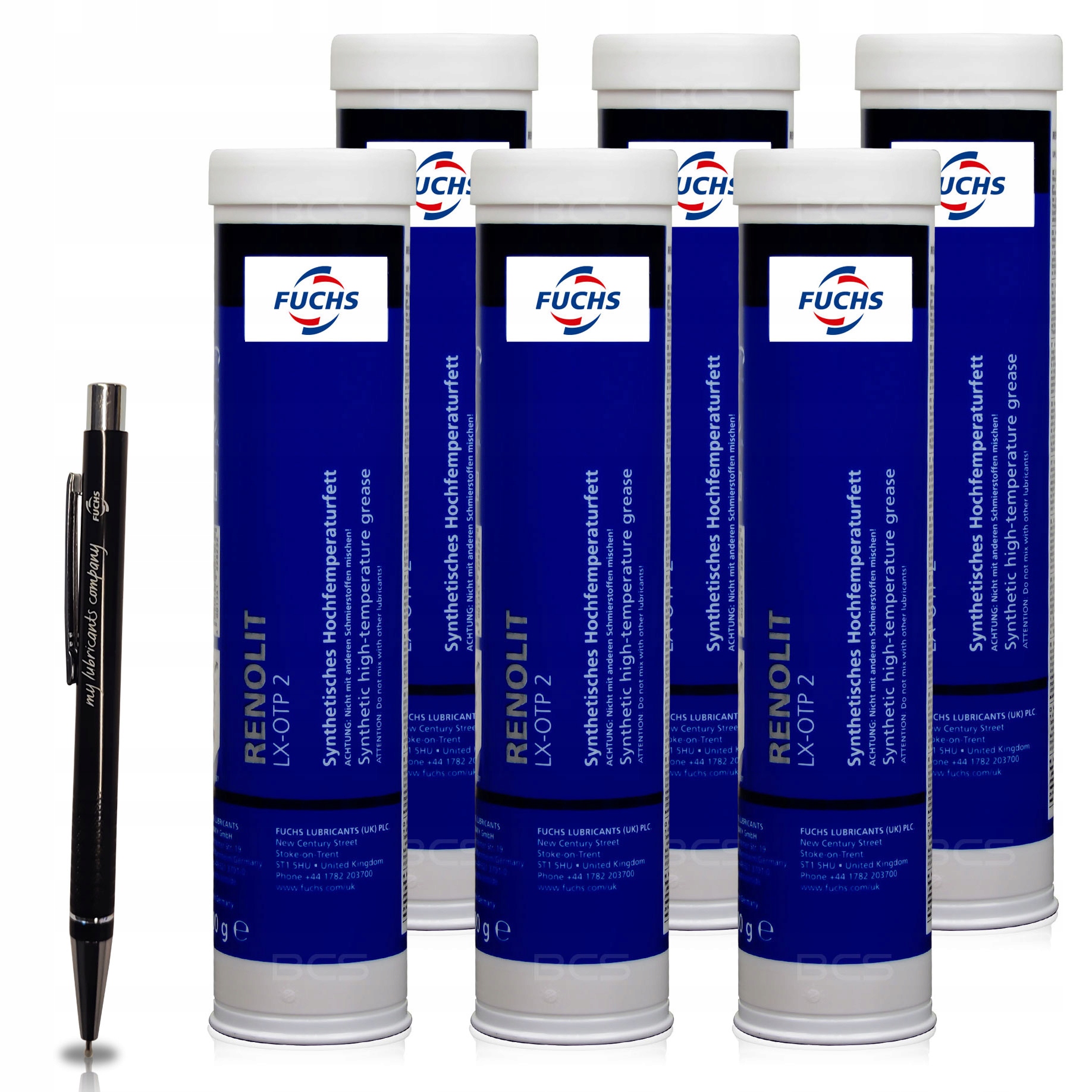 6 x FUCHS RENOLIT LX-OTP 2 - SMAR LITOWY NLGI 2 MAN TUC-8080/00 - 400g