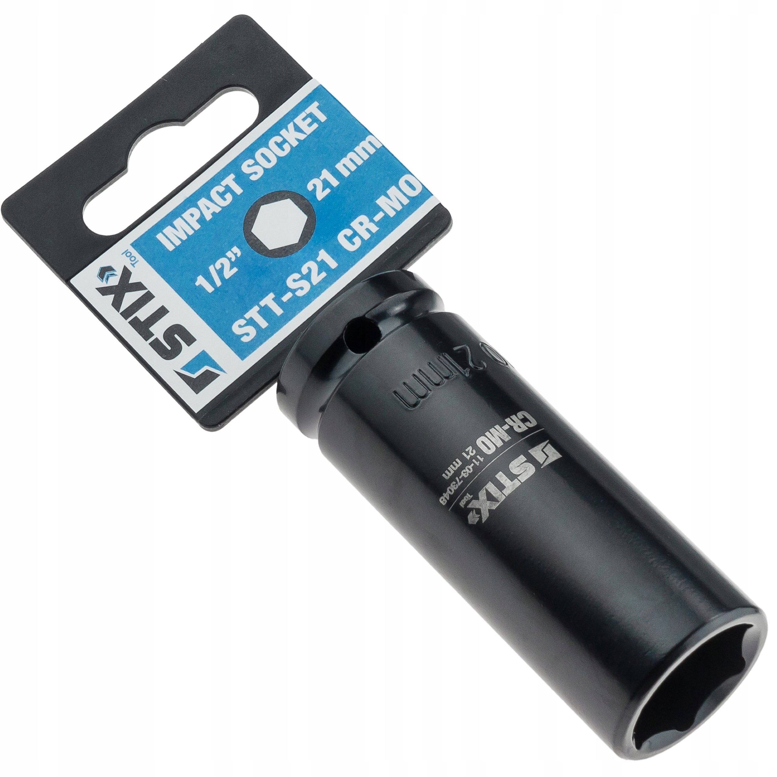 NASADKA UDAROWA DŁUGA 1/2 CALA 21MM KLUCZ NASADOWY, STAL CR-MO - STIX Marka Stix