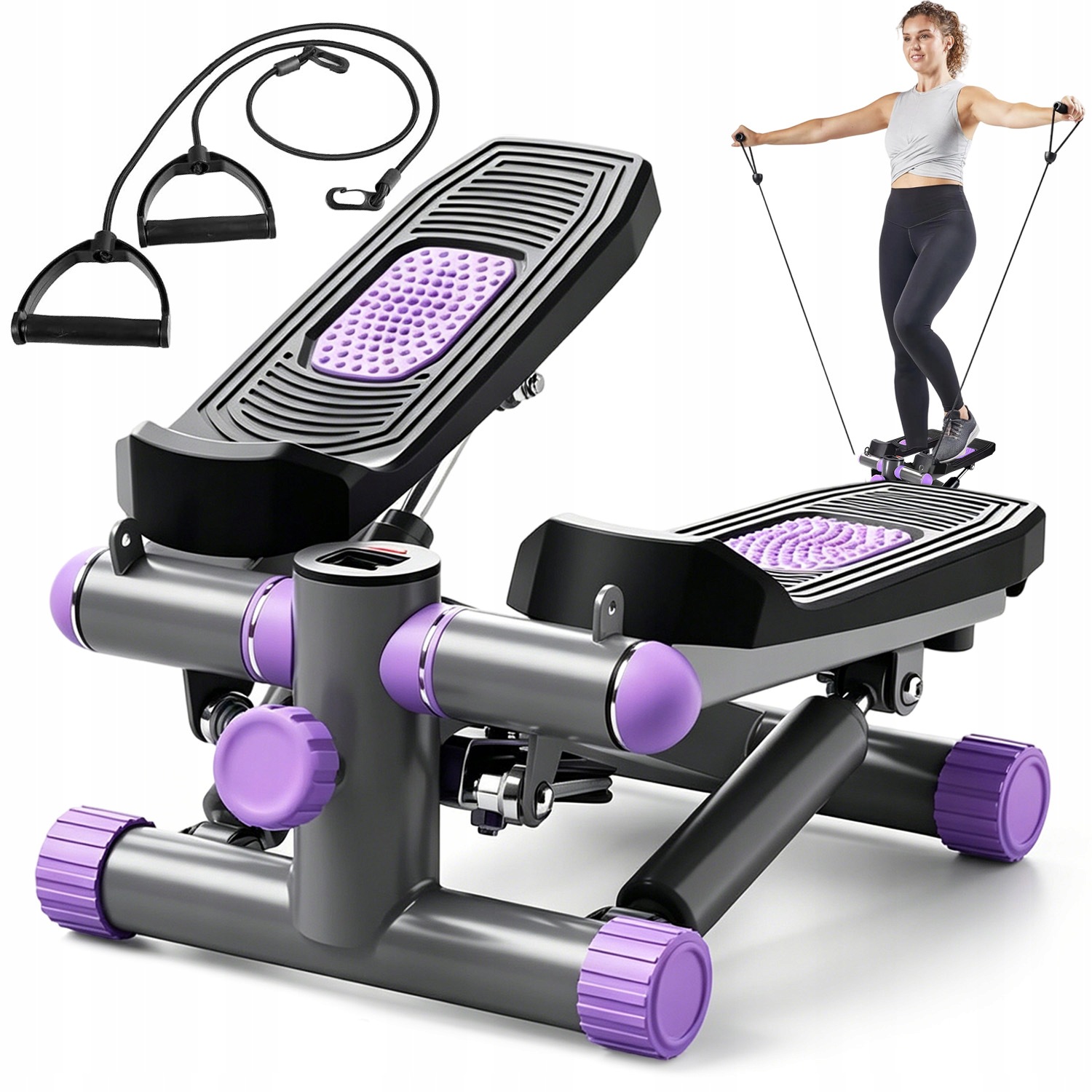 Otočný Stepper S Lany Pro Aerobní Fitness Cvičení, Počítadlo, Regulace