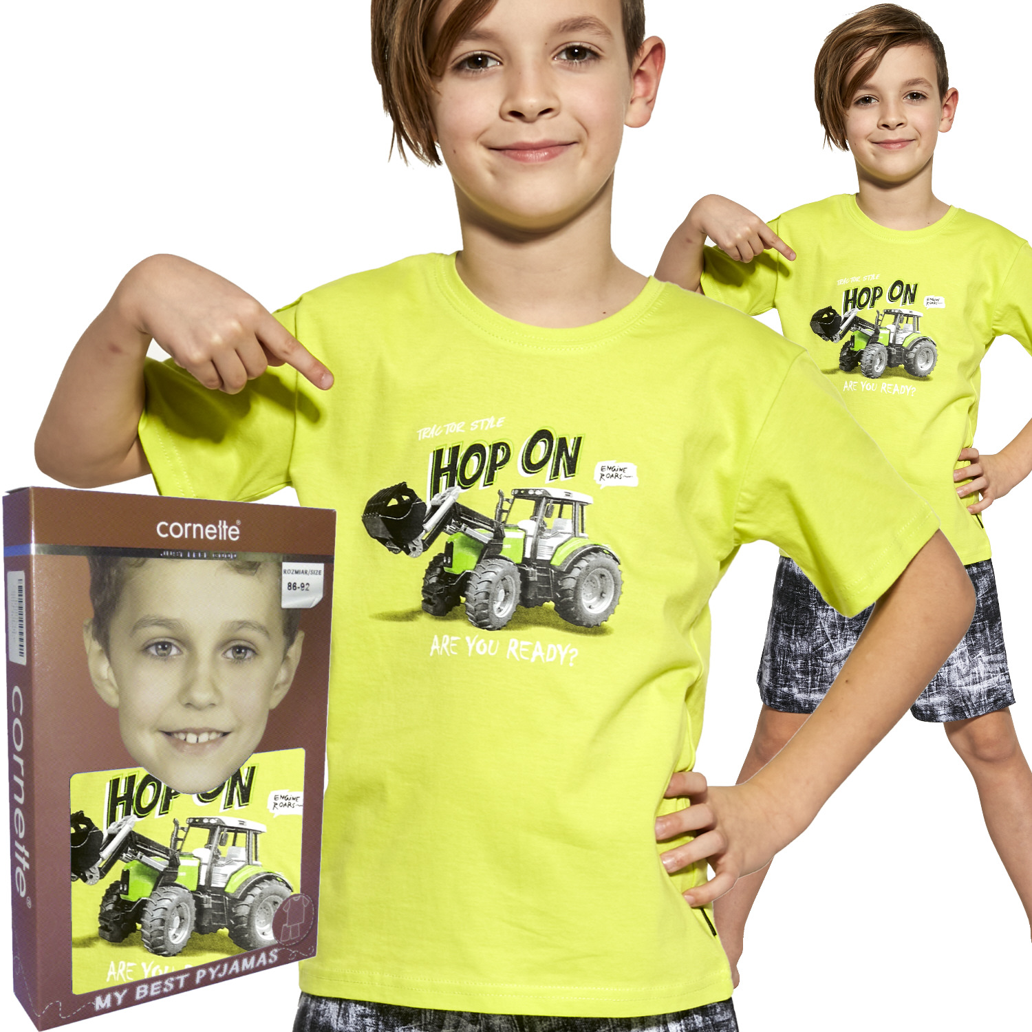 

Cornette piżama chłopięca 789/101 Tractor 2 seled