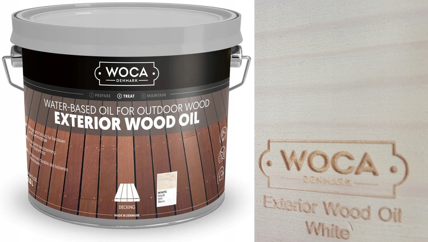 Woca Exterior Oil White 2,5L olej na terasy