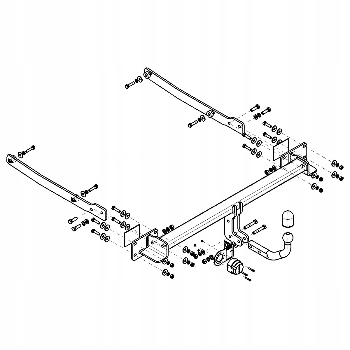 Hak holowniczy Mercedes E A207 Cabrio od 09 MODUŁ WIĄZKA 13 PIN GRATIS Nowy Producent Steinhof